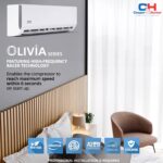 Cooper & Hunter 36000 BTU Tri 3 Zone 12000 12000 18000 BTU, 23.9 SEER2, Multi Zone Ductless Mini Split Air Conditioner Heat Pump Full Set with 25ft Installation Kits