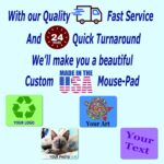 Personalized Mouse Pad – Add Pictures, Text, Logo or Art Design and Make Your Own Customized Mousepad. Each Custom Mouse Mat Comes in a Colorful Gift Bag. Personalized Your Gaming Mousepad (Landscape)