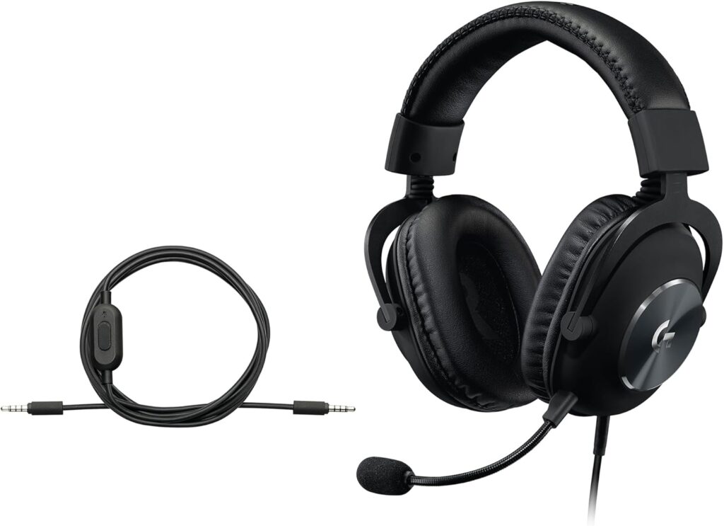 Logitech G Pro X SE Wired Gaming Headset with Microphone: Detachable Mic, DTS Headphone:X 7.1, Memory Foam Ear Pads, 50 mm Drivers, USB DAC Incl. – Black