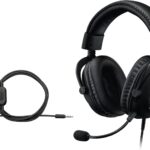 Logitech G Pro X SE Wired Gaming Headset with Microphone: Detachable Mic, DTS Headphone:X 7.1, Memory Foam Ear Pads, 50 mm Drivers, USB DAC Incl. – Black