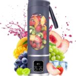 Portable Blender Personal Electric USB,500ML Portable juicer Shakes and Smoothies Blender,Small Blenders,Mixing,Compact、Convenient and Versatile (Purple)