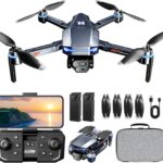 Digital Display Drones with Camera for Adults 4k FPV Drone One Key Take Off/Land Drone for Adults with 2 Batteries Mini Drone Brushless Motor Toy for Beginners