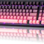 ZORNHER ZH980 Wireless Mechanical Keyboard,95% Pink Creamy Keyboard with Number Pad,Hot-Swappable Custom Gaming Keyboard,Lighted Up PBT Keycaps,Creamy Sounding Linear Switches,Full Size