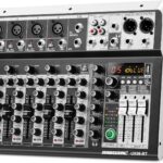 6 Channel Audio Interface Sound Board Mixing Console 16-Bit DSP DJ Mixer Audio Reverb Effect +48V Phantom Bluetooth Studio Audio Mixer For Karaoke Studio Streaming Recording