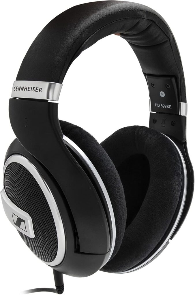 Sennheiser HD 599 SE Around Ear Open Back Headphone – Black