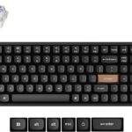 Keychron K4 HE – 96% Compact Hall Effect Wireless Mechanical Keyboard with Number Pad, Magnetic Switch, Rapid Trigger, Custom RGB, QMK/VIA, 2.4GHz/BT5.2/Wired, for Mac/Windows/Linux, Wood Frame, Black