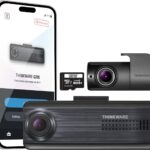 Thinkware Dual Dash Cam, Q200 Front & Rear, 2K QHD with Super Night Vision 2.0, Parking Mode, Wi‑Fi, ADAS, GPS Optional