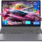 Lenovo Laptop Computer, Intel 10-Core i7-13620H (Beat Ultra 7 255U), 40GB DDR5 RAM, 1TB PCIe SSD, 16″ FHD+, WiFi 6, Bluetooth 5.2, Type-C, Copilot AI for Business & Home, Luna Grey, Windows 11 Pro