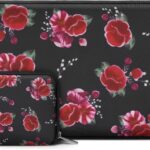MOSISO Laptop Case 13.3 inch, 13-14 inch Laptop Sleeve Bag Compatible with MacBook Air/Pro 13 / Pro 14, HP Dell Acer ASUS Lenovo Notebook, Neoprene Computer Sleeve Bag with Small Case, Blooming Rose