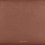 Comfyable Slim Protective Laptop Sleeve Compatible with 13/13.3/14 Inch MacBook Air & MacBook Pro, Mac Travel Case, Laptop Pouch, Slim PU Leather Cover M4/M3/M2/M1 2025-2021, Brown