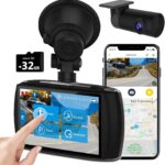 Z-Edge T4 Dash Cam Front and Rear, 4K Dual Dash cam, 2K+1080P Front and Rear, Touch Screen WiFi Car Camera, WDR, Night Vision, G-Sensor, Loop Recording, 24 Hours Parking Mode, Support 512GB Max