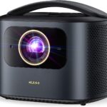NexiGo TriVision Ultra, 4K Tri-LED-Laser Portable Projector, 2600 Lumens, No Laser Speckle, No Eye Strain, Dolby Vision, HDR10+, Backyard/Home Theater with 3D, 30W DTS Virtual:X, Fire TV Storage Slot