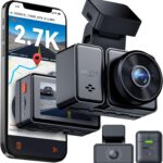 Vantrue E2 Dash Cam Front and Rear, 2.7K Upgrade Rear Cam, Dual STARVIS, 2.7K + 2.7K Dash Camera for Cars, Voice Control, WiFi, GPS, Night Vision, 24H Parking Mode, G-Sensor, 2.45″ IPS, Support 512GB