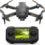 F205 Drone with 2.4″ Screen, Brushless Motor FPV Drone with Camera for Adult, Auto-Hover, Gesture Control, 8GB SD Card with Card Reader, One-Key Start for Beginner
