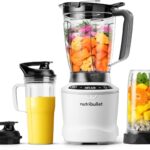 nutribullet® SmartSense Blender Combo, 1400W, 64oz Pitcher, 32oz & 24oz Cups, 5-Speed, Smoothies, Ice and Frozen Fruit, Nut Milk, Soup, Matte White, NBF50700AW