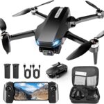 Drone with Camera, 2K HD FPV Drone with Brushless Motor, Altitude Hold, Gesture Selfie, One Key Take Off/Landing, 3D Flips, Waypoint Fly, 2 Batteries, Foldable Mini Drones for Kids and Beginners