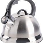 Mr. Coffee Flintshire Stainless Steel Whistling Tea Kettle, 1.75-Quart, Brushed Satin