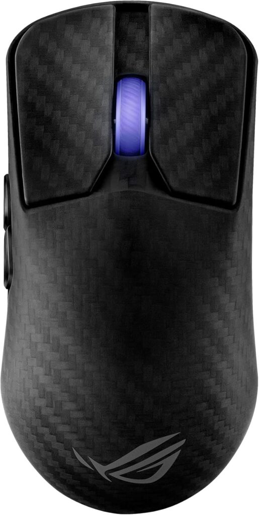 ASUS ROG Harpe Ace Extreme Wireless Esports Gaming Mouse – Carbon Fiber Build, 47g Lightweight, Tri-Mode Connectivity, 42K DPI, up to 70Hr Battery, Glass Skates, Pro-Approved, PC/Mac Support – Black