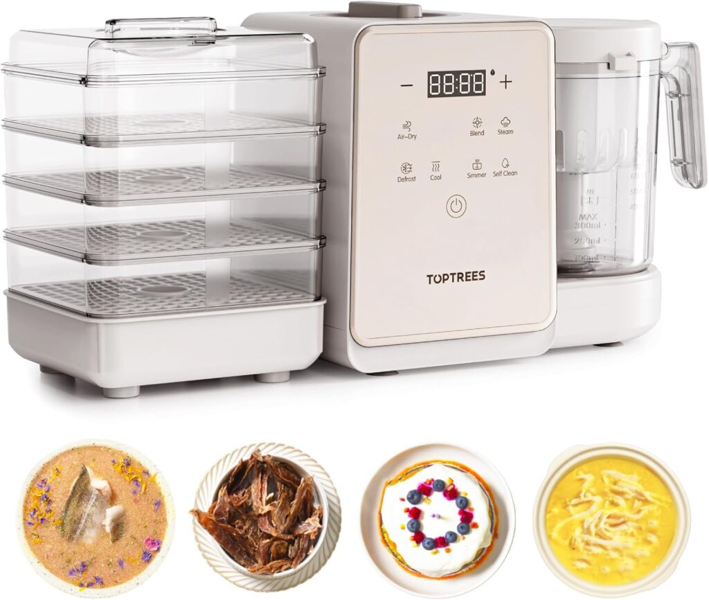 Pet Fresh Maker – Food Processor for Halloween Dog Treats, DIY Cat Churu and Crunchy Treats, 10 Types of Homemade Pet Foods for Dogs, Cats & Small,7-in-1 Cooking Machine with Easy One-Step Touch Panel