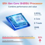 NIMO 17.3″ IPS FHD-Laptop, Intel 6 Cores i3-1215U 32GB RAM 1TB SSD (Beat i5-1135G7, Up to 4.4GHz) Computer with 65W Type C Fingerprint Backlit Keyboard, for Home Student and Business Silver