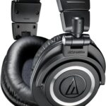 Audio-Technica ATH-M50x Professional Studio Monitor Headphones, Black