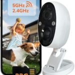 Sensforge 2.5K Indoor Outdoor Battery Camera with Smart AI Detection, Spotlight & Color Night Vision, Magnetic Mount, Dual-Band WiFi (2.4/5GHz), 32GB SD Card, Waterproof, No Monthly Fees