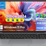 EYY 15.6″ Laptop Computer, Laptops with 8GB RAM 256GB SSD, 100% sRGB Screen, Celeron N4000 Processor(up to 2.6GHz) Notebook, Dual Band WiFi丨BT 4.2丨HDMI丨Long Battery Life