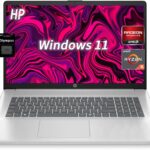 HP 17.3″ FHD Computer Laptop | AMD Ryzen 5, 8GB LPDDR5 RAM | 512GB PCIe NVMe SSD Storage, Type-C/A, HDMI, Privacy Camera, Bluetooth, Wi-Fi 6, Windows 11 Home, Long Battery Life, Natural Silver