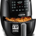 Gourmia Air Fryer 6 QT Digital – Guided Cooking with 12 One‑Touch Presets, FryForce 360 Large XL Basket, Touchscreen, Dishwasher‑Safe Accessories, Healthy No‑Oil Cooking GAF686