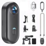 4K Thumb Action Camera | 128G Sports Camera for POV Photoshooting: Waterproof Sports Camera The Size of a Thumb Suitable for Running Cycling Swimming Hiking Adventure Etc (Black)