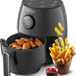 2.1Qt Small Air Fryer – Compact Digital Mini Airfryer with 7-in-1 Presets, 98% Less Oil, Adjustable Temperature & Timer, Shake Reminder, Nonstick, BPA-Free, Dishwasher Safe, Fast & Crispy Cooking