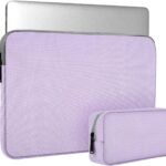 15.6 inch Laptop Sleeve Case for ASUS Chromebook/VivoBook Go, Dell Inspiron 15, Acer HP Lenovo IdeaPad ThinkPad Computer Bag, Purple