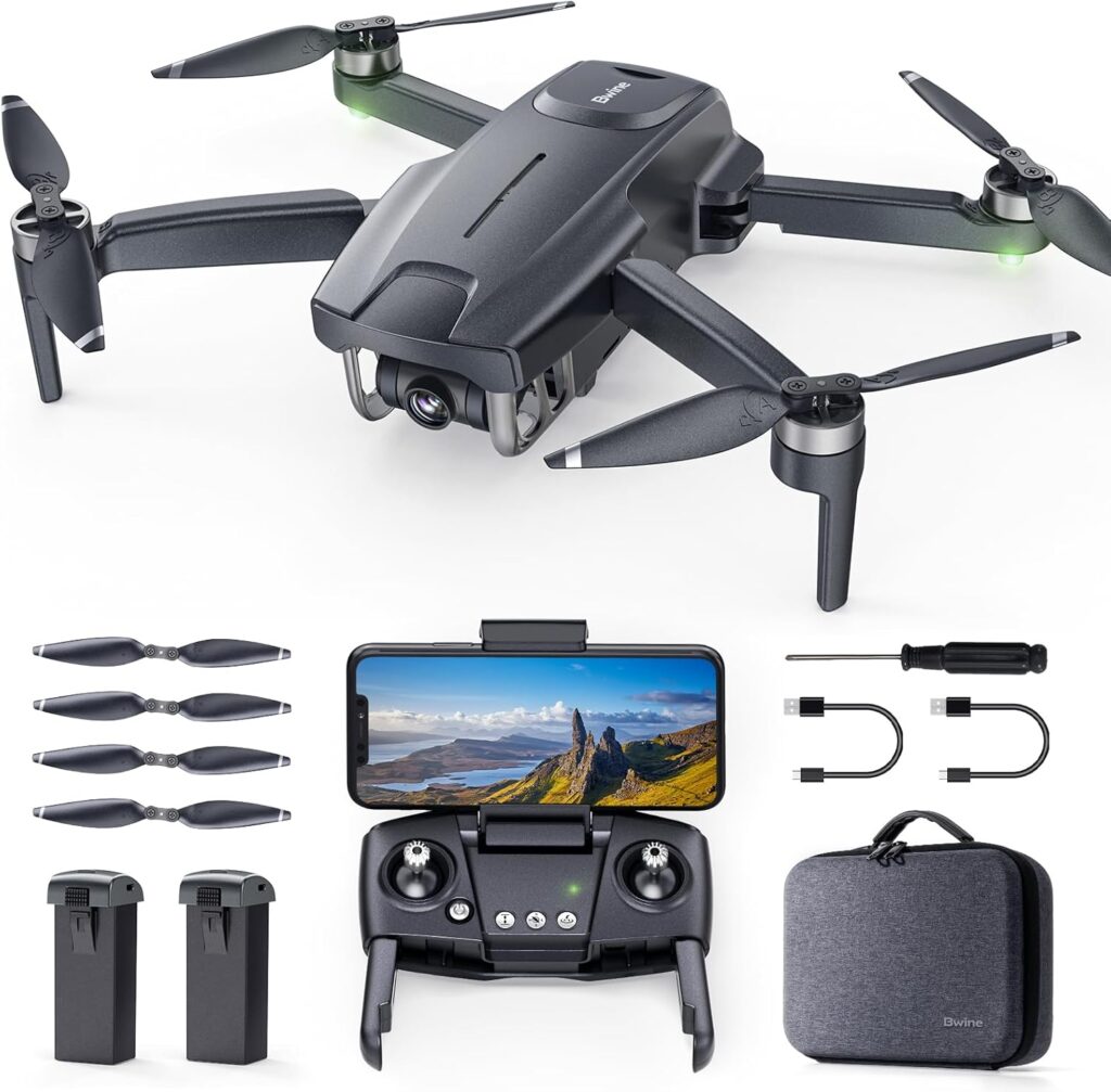 Bwine GPS Drone with Camera 4K UHD – F7MINI, Under 249g, 60-Min Flight Time, Auto Return, Follow Me, Waypoint Fly, Circle Fly, 5-Level Wind Resistance – Ideal for Adult Beginners