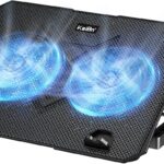 KeiBn Laptop Cooling Pad, Gaming Laptop Cooler 2 Fans for 10-15.6 Inch Laptops, 5 Height Stands, 2 USB Ports (S039)