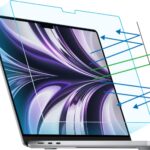 F FORITO 2-Pack Anti Blue Light Matte Screen Protector Compatible with MacBook Air 13.6 inch (2022-2025, M2, M3, M4), Eye Protection Blue Light Blocking & Anti Glare Laptop Screen Protector