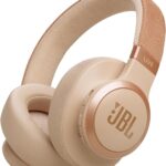 JBL Live 770NC – Wireless Over-Ear Headphones with True Adaptive Noise Cancelling with Smart Ambient, Up to 65 Hours of Battery Life, Comfort-fit Fabric Headband & Carrying Pouch (Sandstone)