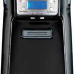 Hamilton Beach One Press Programmable Dispensing Drip Coffee Maker with 12 Cup Internal Brew Pot, Water Reservoir, Black with Chrome (48464)