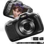 NBD 64MP Digital Cameras for Photography,4K Point and Shoot Camera,16X Zoom Compact Travel Cameras, Auto Focus Camera for Beginners Teens Kids and Lover Gift,Includes 32GB TF Card (Black)