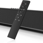 Portable Sound Bar for TV/PC, 105dB Bluetooth 5.0 Wireless & Wired Soundbar with 2200 mAh Battery, 3D Surround Sound Home Theater Built-in Subwoofer with Remote Control for Projectors/Phones/Tablets