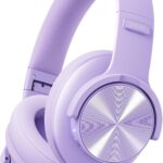 Picun B8 Headphones Wireless Bluetooth, 120H Bluetooth Headphone Over Ear with 3EQ Music Modes, Hands-Free Calls, Deep Bass Headphones for Travel Home Office Cellphone PC (Purple)