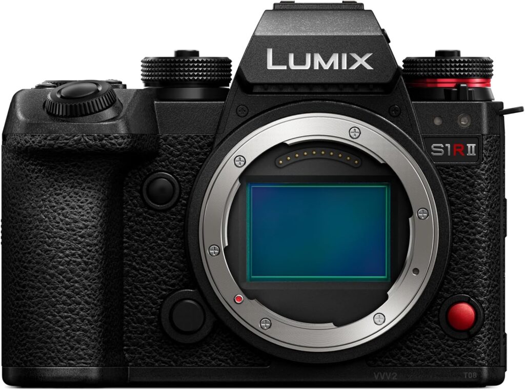 Panasonic LUMIX S1RII Full Frame Mirrorless Digital Camera, Hybrid Model Featuring a 44.3MP Full-Frame Sensor and LUMIX’s First-Ever 8K Digital Camera Video Recording – DC-S1RM2
