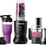 nutribullet® Ultra Plus+ 3-1 Compact Kitchen System, 1200W Kitchen System with Blender, Food Processor, and Coffee and Spice Grinder, 32oz and 24oz Blending Cups, 2-Cup Food Processor, Satin Black