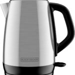 BLACK+DECKER 1.7L Cordless Electric Kettle, KE1700SD, Rapid Boil, Auto Shutoff, Stainless Steel