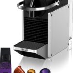 De’Longhi Nespresso Pixie EN127.S, Fully Automatic Coffee Machine, One-Button Coffee Machine with Multi-Function, Welcome Set Included, Compact Design, 19 Bar Pressure, 1260W, Silver