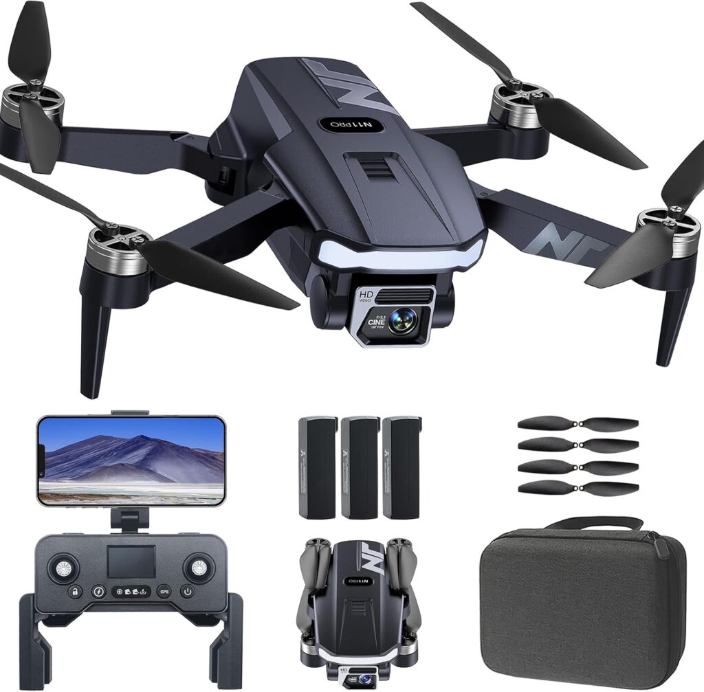 N11 PRO 4K UHD GPS Camera Drone for Adults Brushless Motors & 90min Flight Time 5G FPV Transmission with Auto Return Home Follow Me Mode & Long Range Control