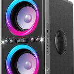Bluetooth Speaker, 200W(Peak) Loud Stereo with Deep Bass, 20H Playtime, TWS, 30W Fast Charging, Portable Handle, Wireless Large Boombox with LED Light for Party Outdoor Backyard Beach