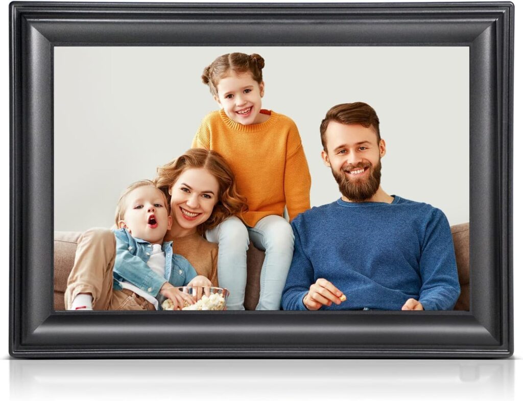 10.1 Inch WiFi Digital Picture Frame, 1280x800HD IPS Touch Screen Digital Photo Frame Electronic,16GB Memory, Auto-Rotate, Wall Mountable, Share Photos/Videos Instantly via Uhale App from Anywhere