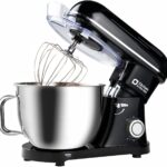 Kitchen in the box Stand Mixer, 900W 8.5QT Kitchen Electric Mixer, 6-Speed Large Capacity Food Mixer for Home Cooks with Egg Whisk, Dough Hook & Flat Beater (Black)