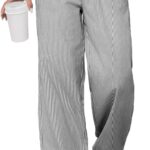 ANRABESS Womens Striped Gingham Pants 2025 Pajama Lounge Boxer Pants Cute Comfy PJ Bottoms with Pockets Fall Y2K Outfits