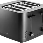 ZWILLING Enfinigy, 4-Slice Toaster with 4 Slots, Extra Wide 1.5″ Slots for Bagels and Toast, Black